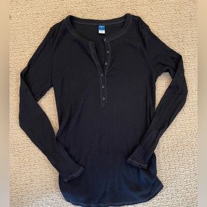 GAP Black Maternity Henley Size Small